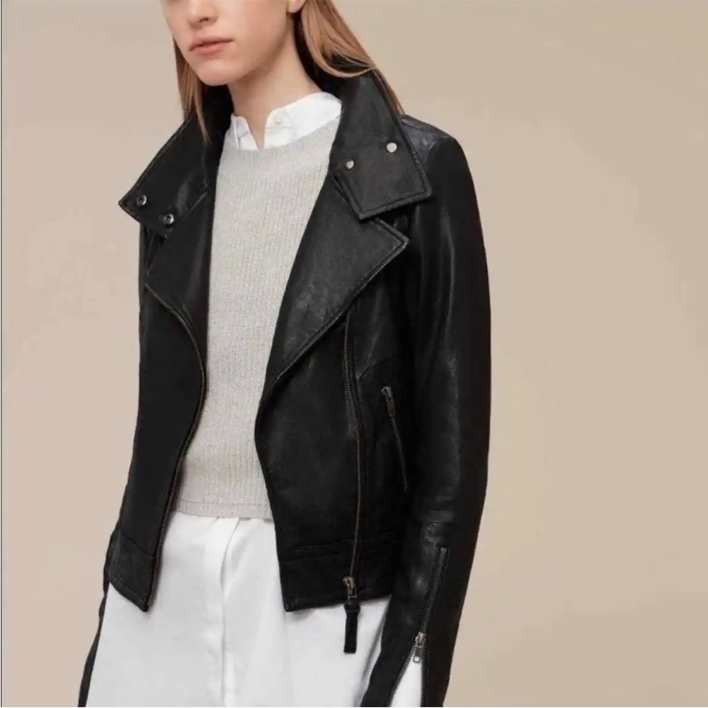 Mackage black Kenya leather jacket